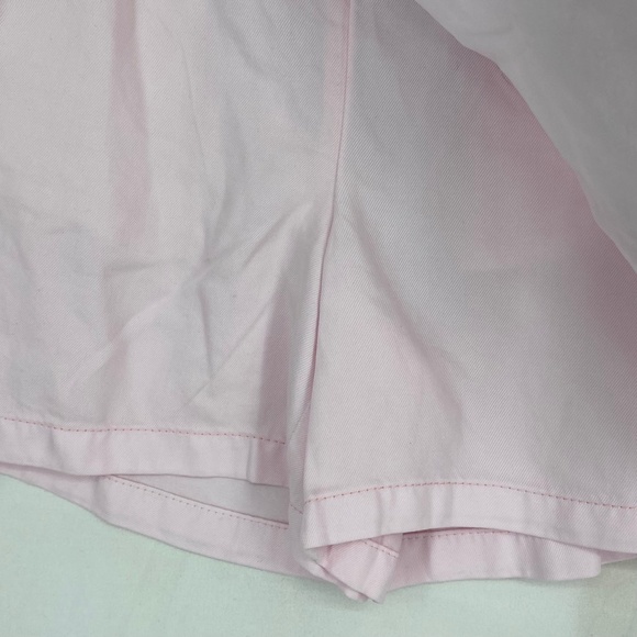 Guess Girls Size 8 Skort Shorts Light Ballet Pink Tencel Poplin Side Zip Pockets - Picture 4 of 11